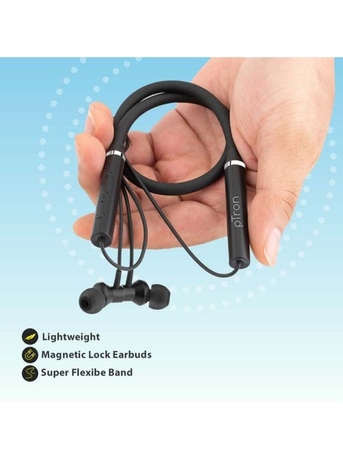 Buy PTron Tangentbeat Bluetooth 5.0 Wireless Neckband Black