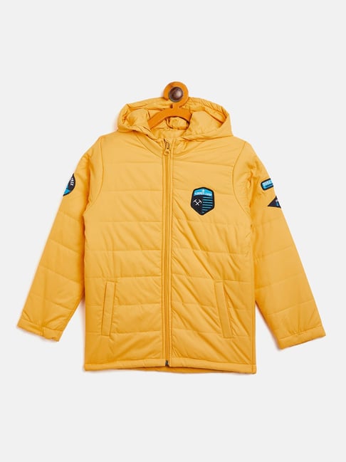 Full Sleeve Hooded Kids Yellow Polyester Jacket at Rs 450/piece in Ludhiana