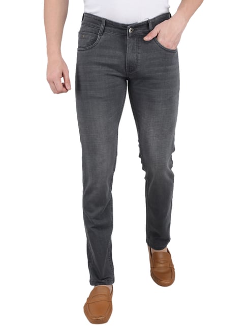 Monte Carlo Blue Regular Fit Lightly Washed Jeans