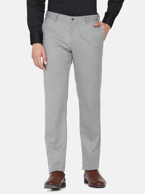 Arrow Formal Trousers  Buy Arrow Men Light Grey Mid Rise Jackson Super  Slim Fit Formal Trousers Online  Nykaa Fashion