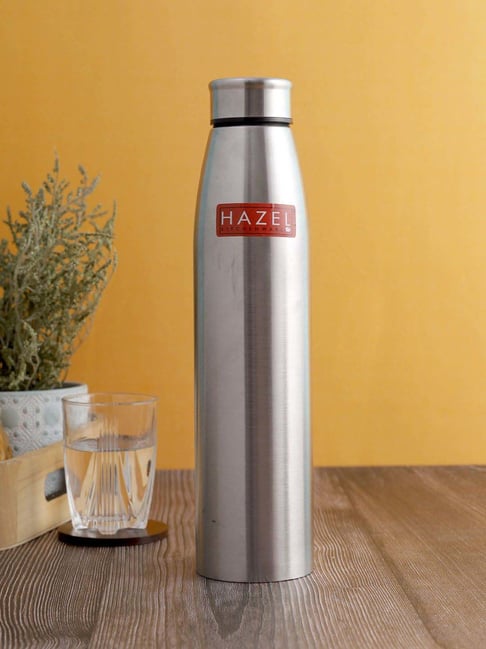 Stainless Steel Water Bottle Set of 3 - 1 Litre each Silver