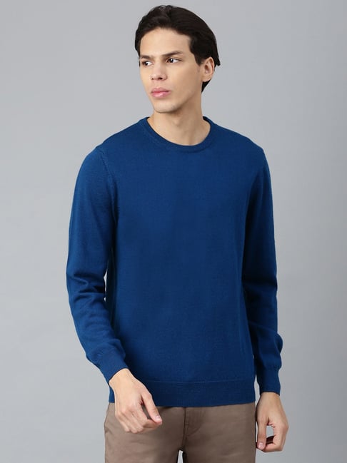 Royal blue sweater on sale mens