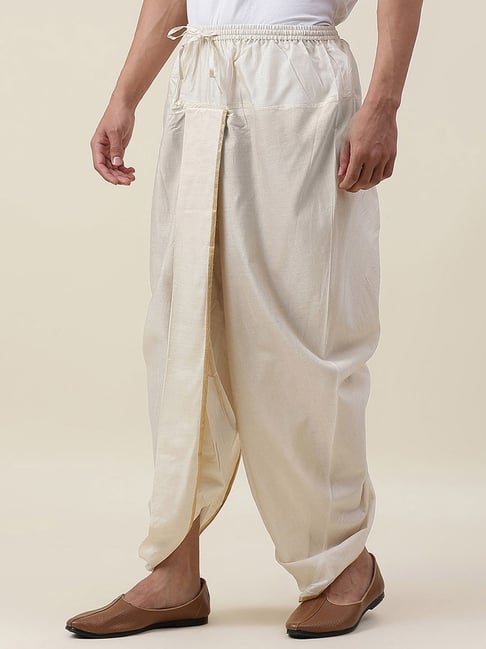 Buy Fabindia Beige Cotton Relaxed Fit Trousers for Mens Online  Tata CLiQ