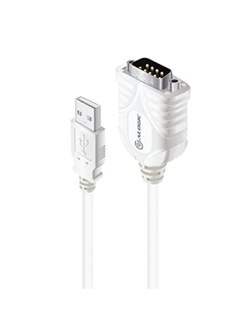 Alogic USB 2.0 to DB9 Serial Converter, 65 cm Cable (White)