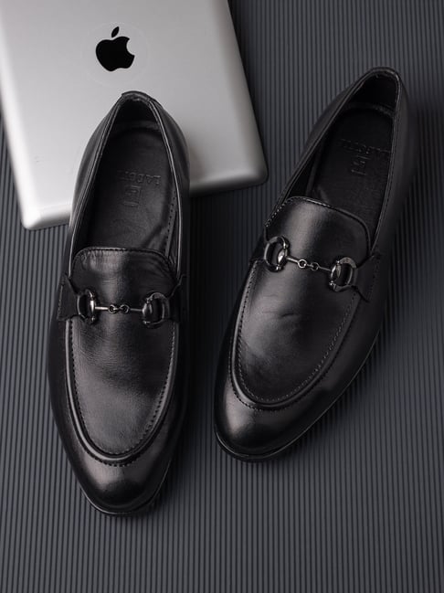 Mens black cheap gucci loafers