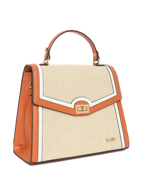 Buy KLEIO Tan Textured Small Satchel Handbag Online At Best Price