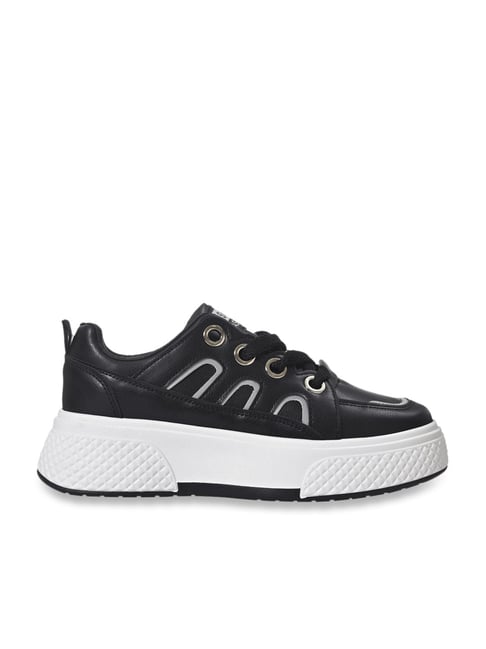 Jove Women's Black Casual Sneakers