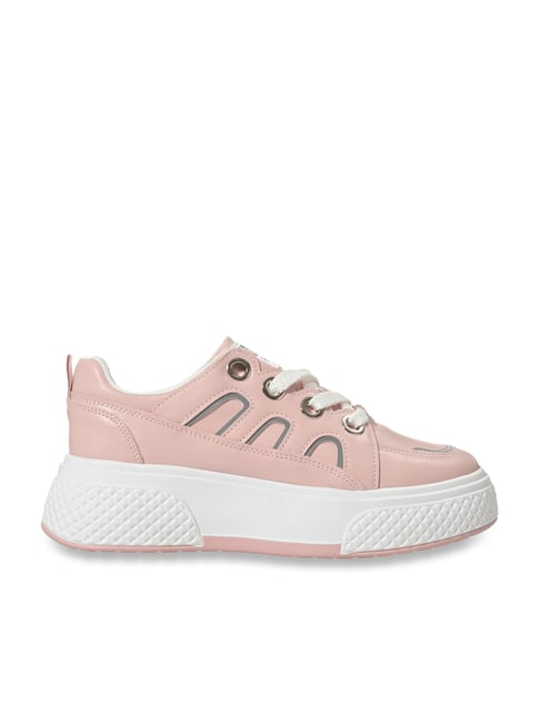 Jove Women's Pink Casual Sneakers