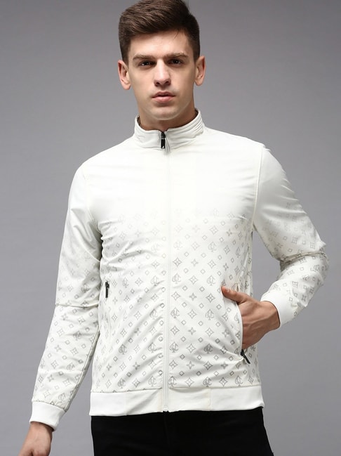 Buy Showoff White Regular Fit Printed Jacket for Mens Online @ Tata CLiQ
