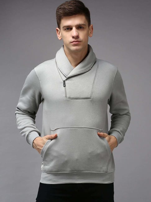 SHOWOFFFF Grey Cotton Regular Fit Sweatshirt-picture-28