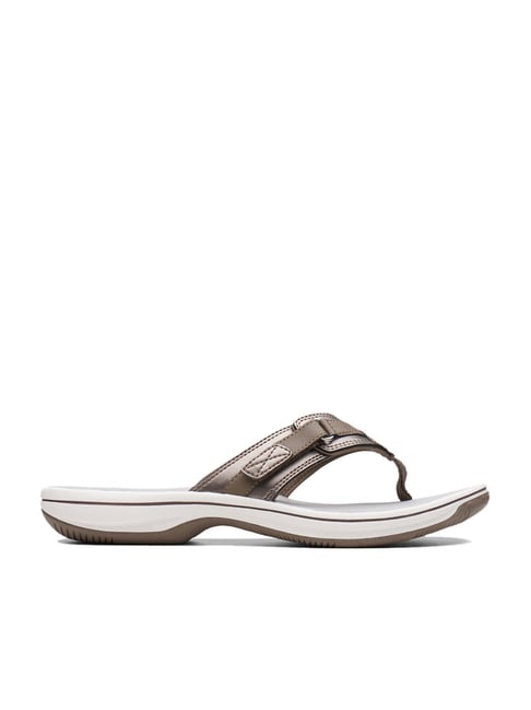 Clarks outlet pewter sandals