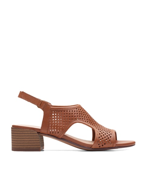 Clarks Women's Tan Back Strap Sandals