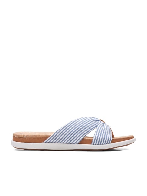 Clarks Women's Blue Thong Sandals