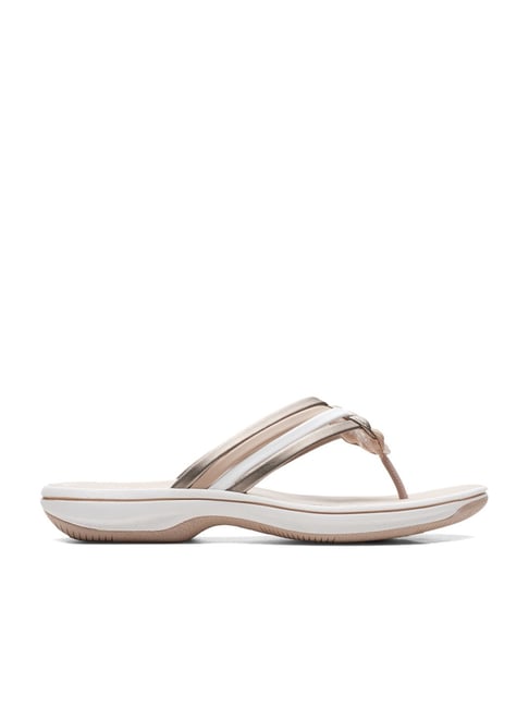 Clarks Women's Metallic Thong Sandals