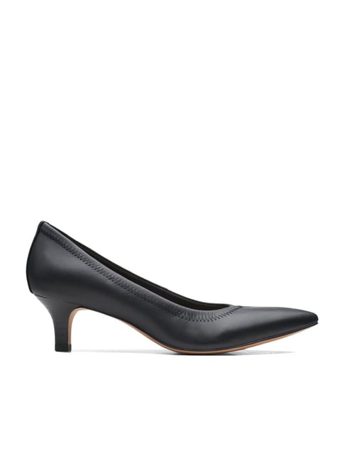 Clarks kitten heel court on sale shoes