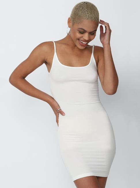 forever 21 white bodycon dress