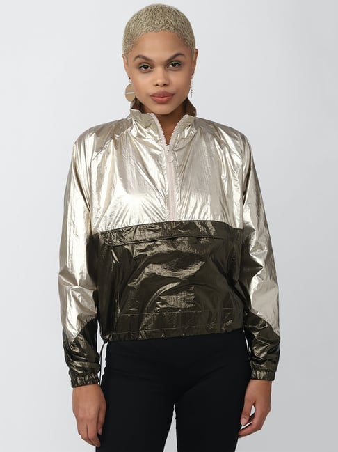 Silver leather jacket outlet forever 21