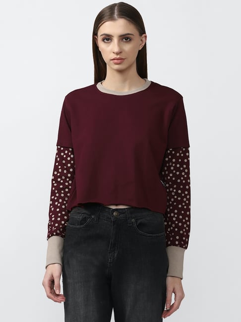 burgundy tops forever 21