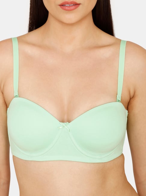 Buy Zivame Green Half Coverage Balconette Bra for Women's Online @ Tata CLiQ