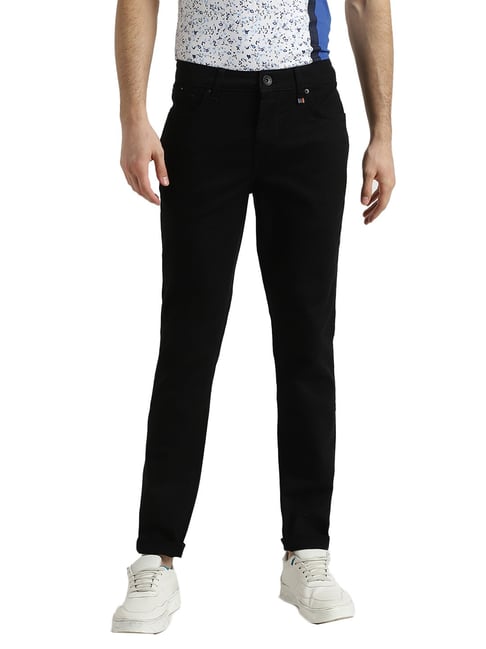 United Colors of Benetton Black Lightly Washed Slim Fit Jeans