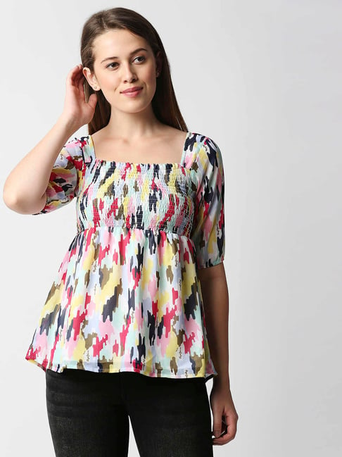 Pepe Jeans Multicolor Printed Top