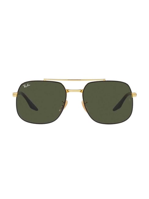 RB3025 L2823 Medium Black Green Aviator Sunglasses, Size: 58-14-135 at Rs  5841 in Hyderabad