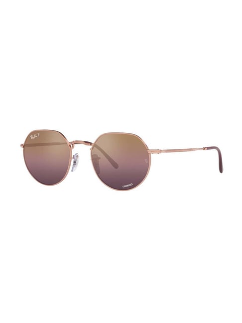 Ray Ban RB 3447 Round Metal 112/Z2 Matte Gold Copper Flash Glass 50mm  Sunglasses | eBay