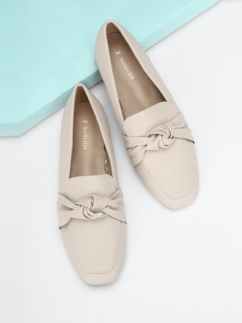 Buy Van Heusen Women's Off White Casual Loafers for Women at Best