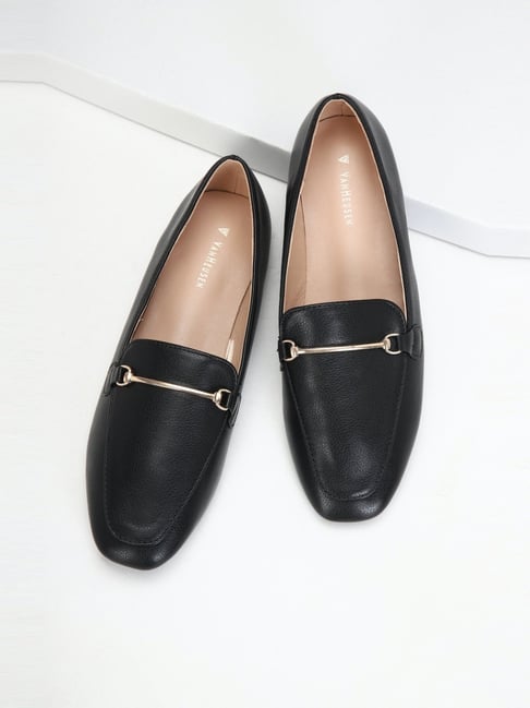 Buy Van Heusen Women's Black Casual Loafers for Women at Best