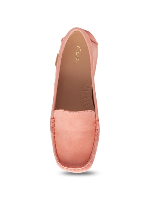 Clarks hot sale pink loafers