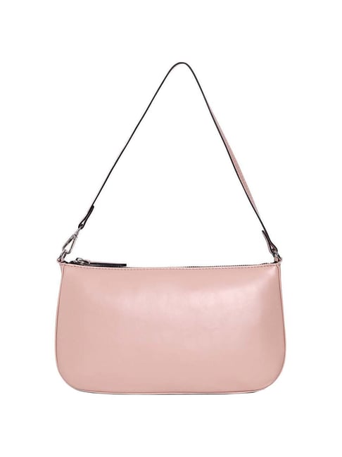 Buy BELWABA Peach Solid Small Shoulder Bag Online At Best Price