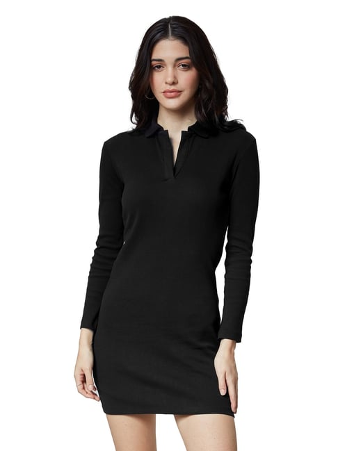 Buy The Souled Store Black T Shirt Dress for Women s Online Tata CLiQ