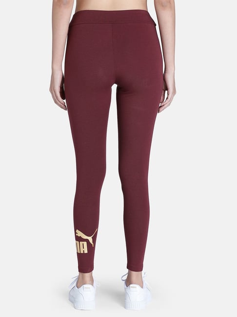 Puma Leggings With Gold Logo