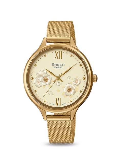 Casio SHE-4551GM-9AUDF Sheen Analog Watch for Women