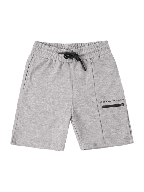 Cantabil Kids Grey Printed Shorts