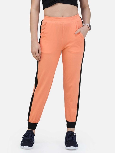 Buy EDRIO Orange Solid Cotton Regular Fit Men's Track Pants | Shoppers Stop