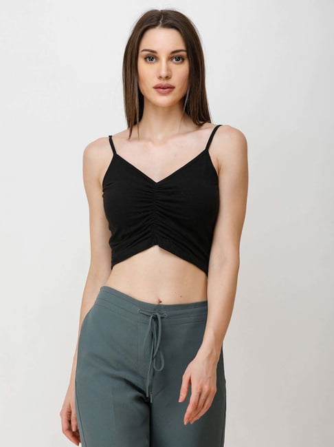 Shoulder strap best sale crop top