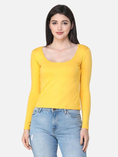 Cation Yellow Full Sleeves Top-picture-19