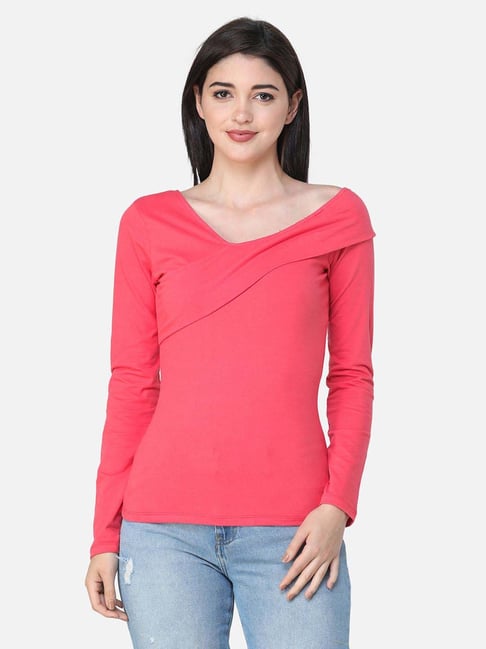 Cation Coral V Neck Top-picture-15
