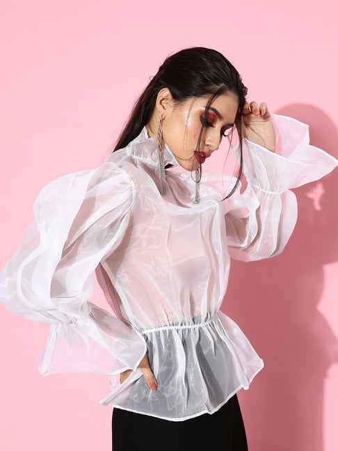 Buy Organza Tops Online In India At Best Price Offers