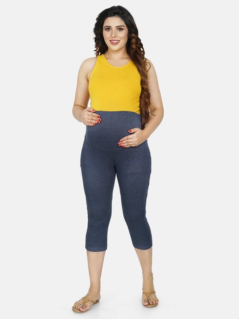 Buy Style Quotient Blue Cotton Leggings for Women's Online @ Tata CLiQ