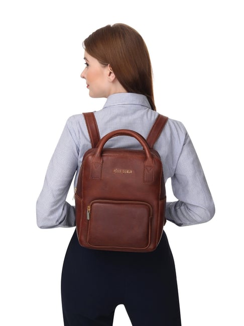 Brown Small Backpack