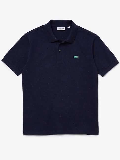 Lacoste Navy Cotton Regular Fit Polo T-Shirts