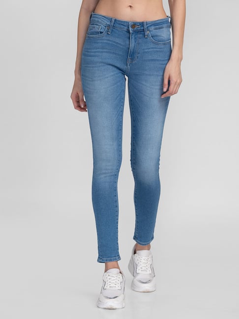 Spykar Blue Cotton Skinny fit Jeans-picture-25