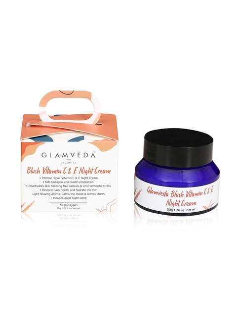 Glamveda Blush Vitamin C & E Night Cream – 50 gm