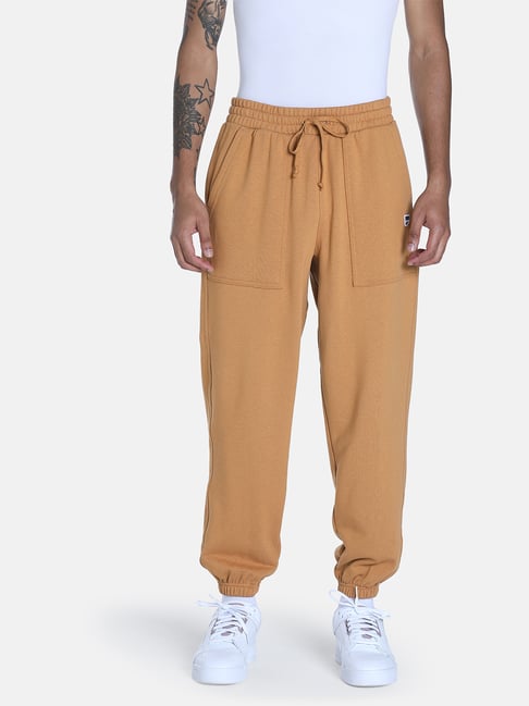 Puma Downtown Light Brown Relaxed Fit Joggers