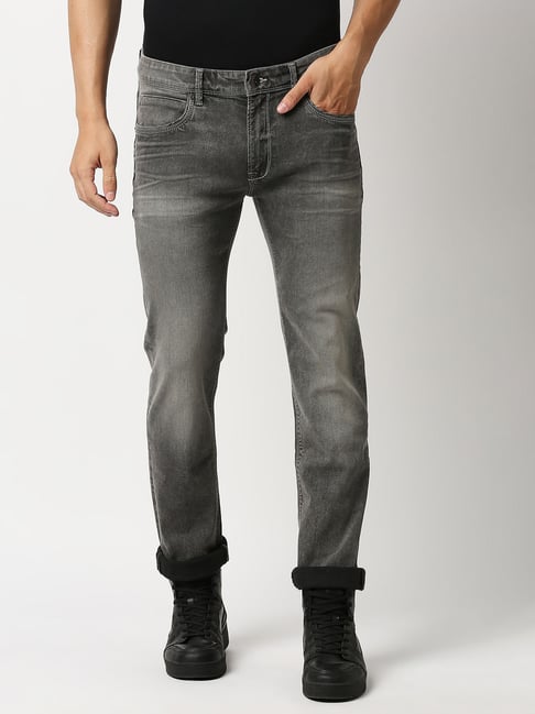 Pepe Jeans Grey Slim Fit Lightly Washed Jeans