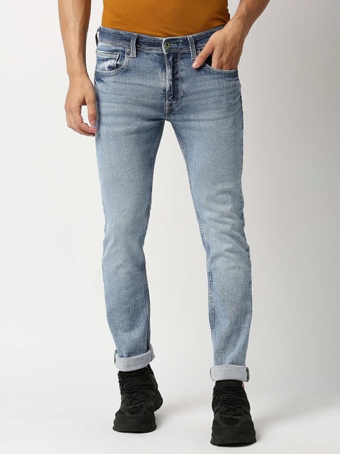 Pepe Jeans Light Blue Slim Fit Lightly Washed Jeans