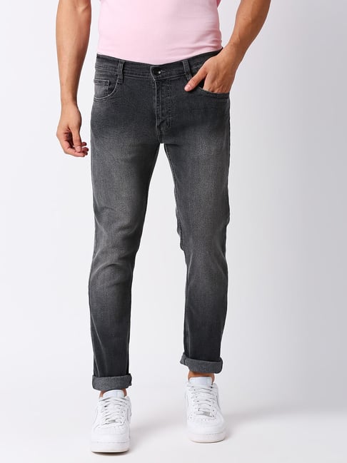 Pepe Jeans Light Grey Tapered Fit Lightly Washed Jeans