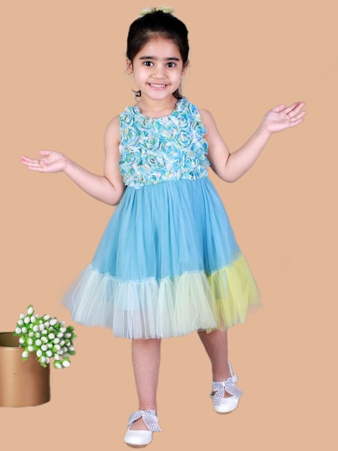 Buy Blue Dresses & Frocks for Girls by Kinder Kids Online | Ajio.com